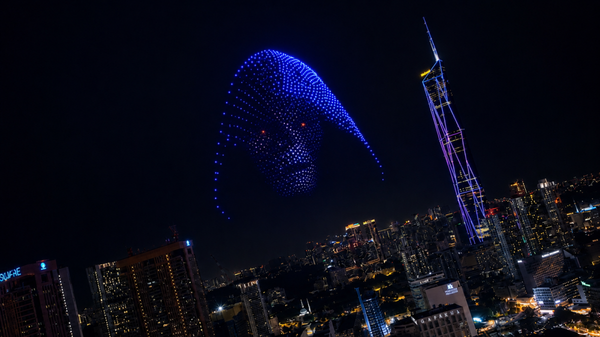 Drone Sifu Performs Masters of the Universe Global Drone Show in Kuala Lumpur | Mega Scale Drone Show Malaysia
