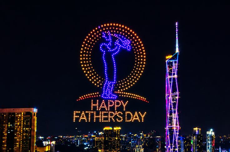 Spectacular Father��s Day Drone Show Illuminates Bukit Bintang, Kuala Lumpur