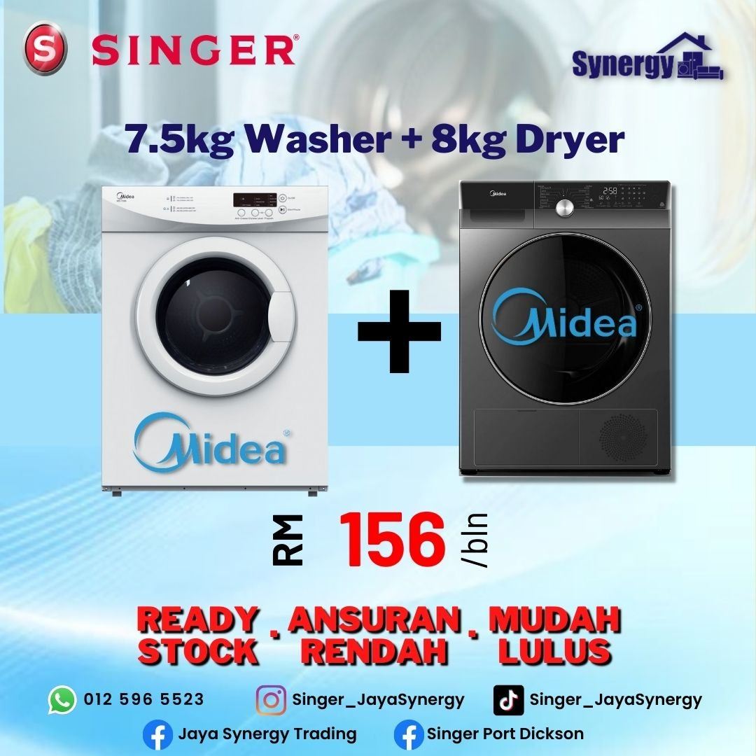 Midea Washer + Dryer package