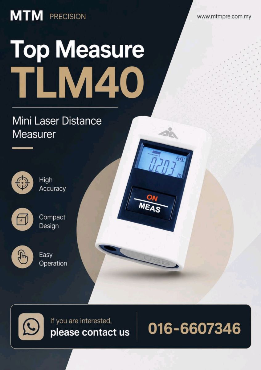 Top Measure TLM40 Mini Laser Distance Measurer Malaysia