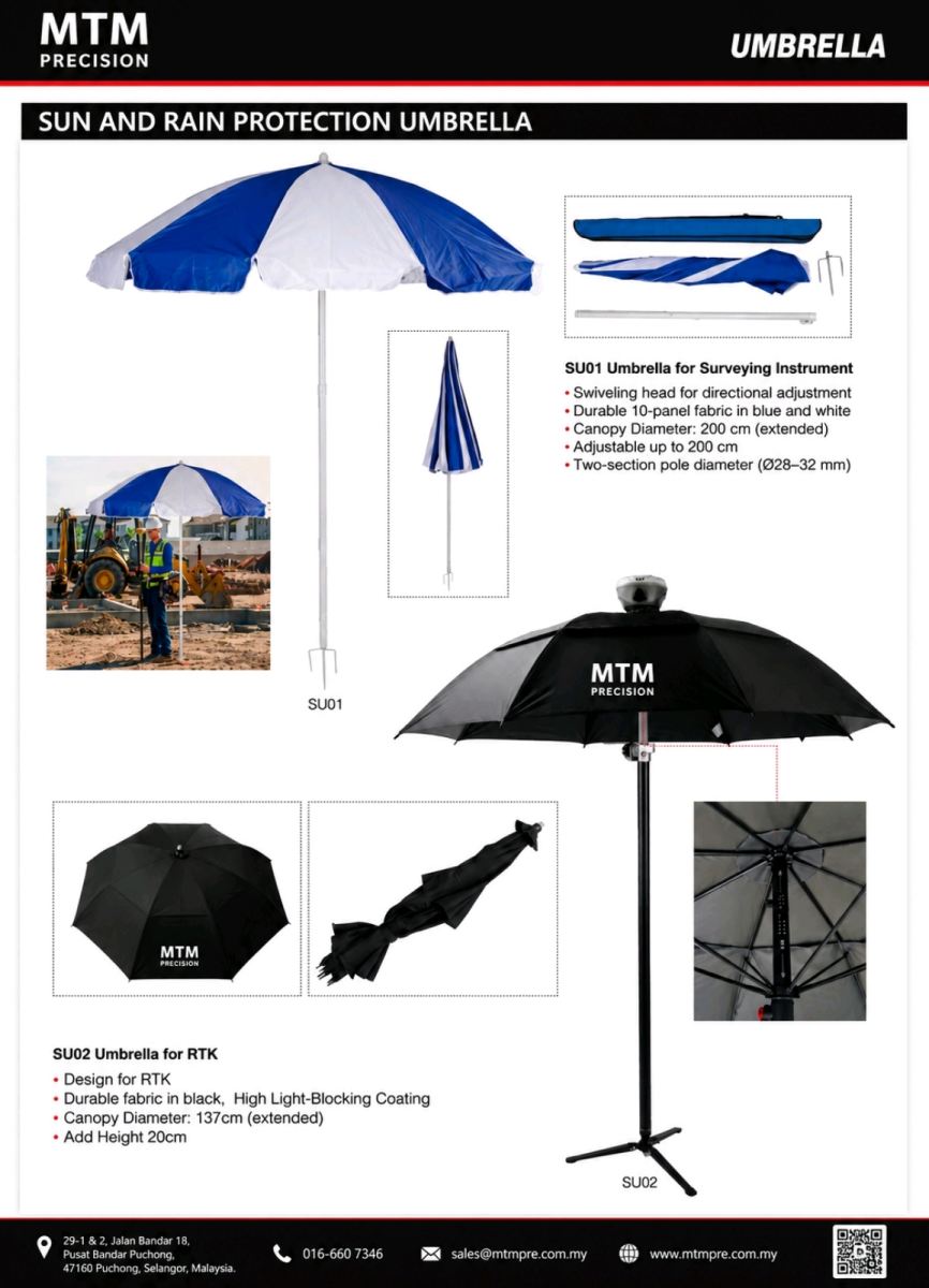 MTM Survey Protection Umbrella for Surveying & RTK Malaysia