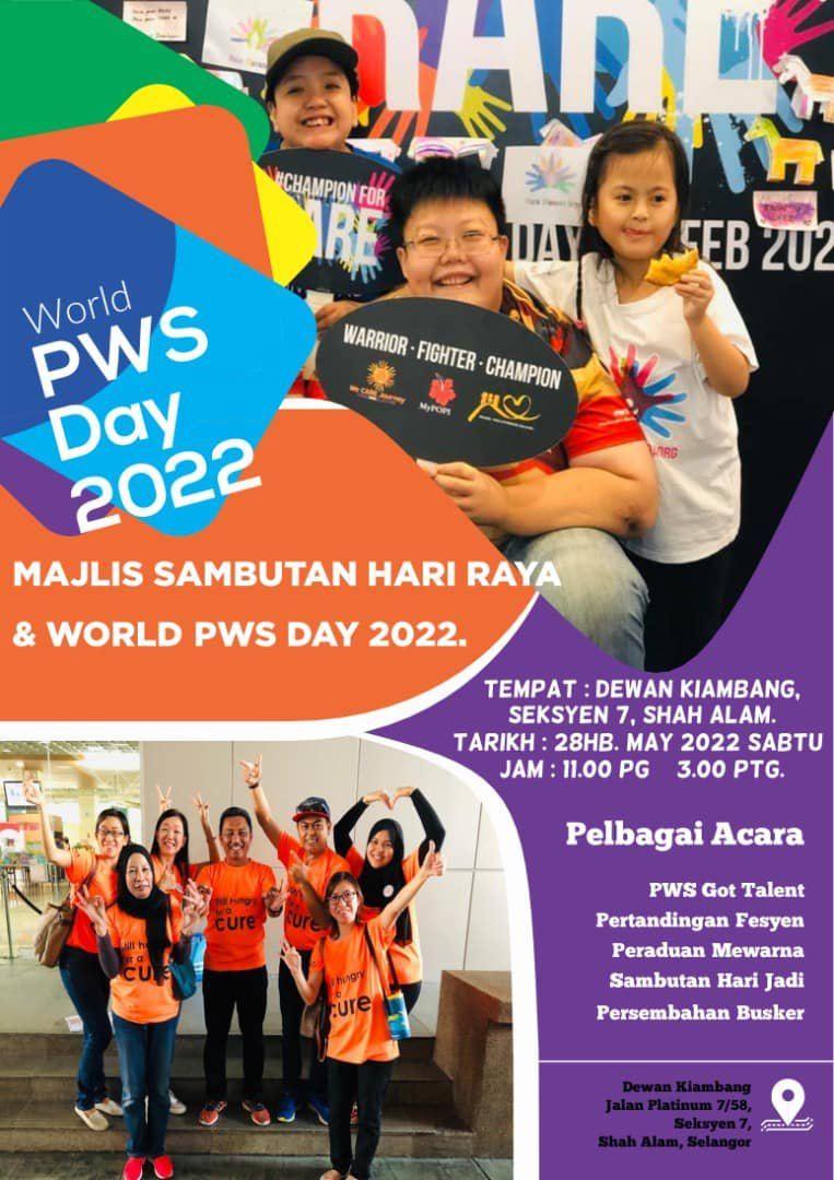 Double Celebration in conjunction with World PWS Day 2022.