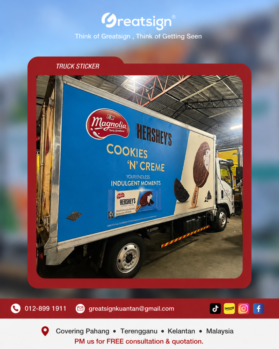 Premium Lorry Box Sticker & Wrap Services in Kuantan, Terengganu & Kelantan