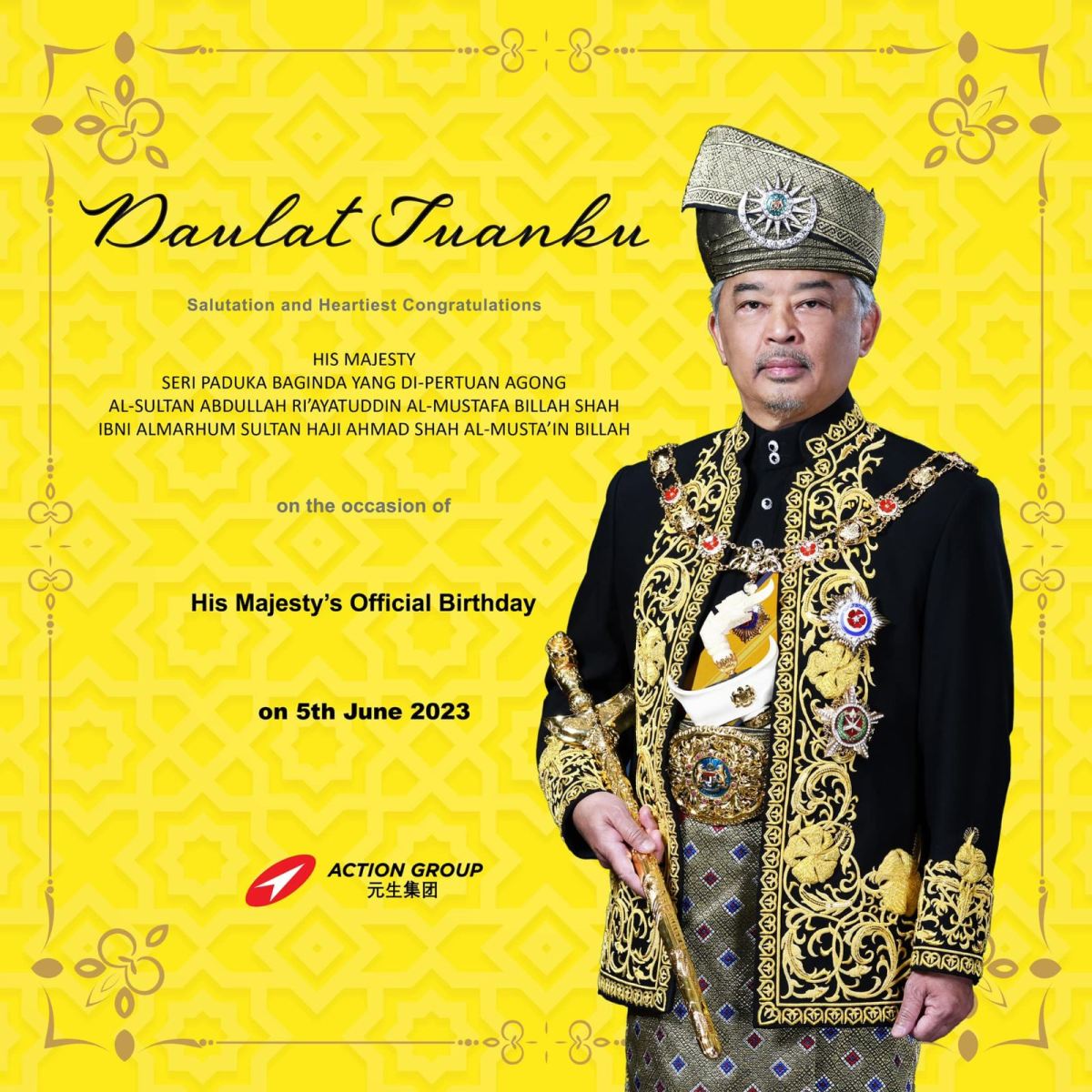 Happy Birthday, Your Majesty! Daulat Tuanku!
