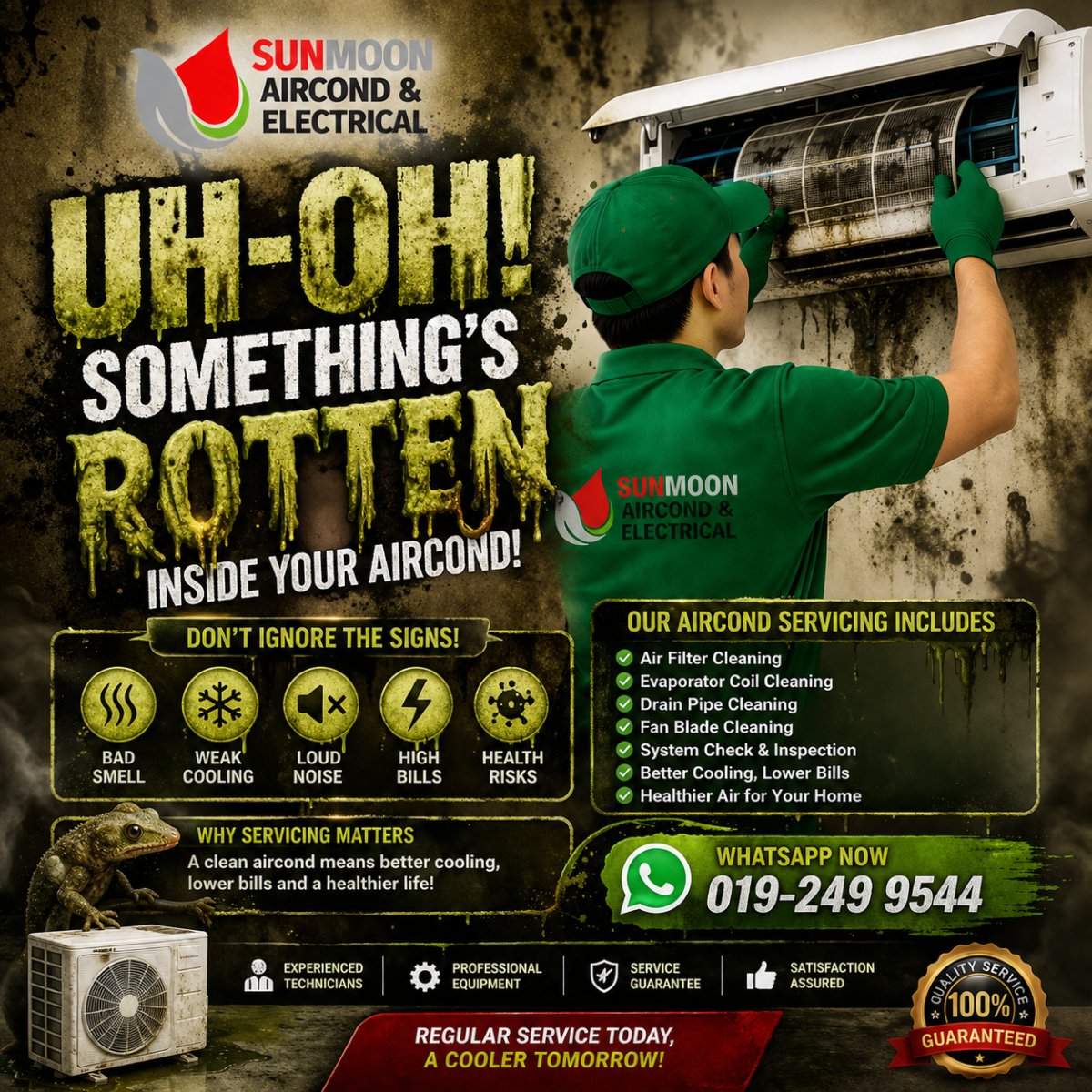 �� UH-OH! SOMETHING'S ROTTEN INSIDE YOUR AIRCOND! �