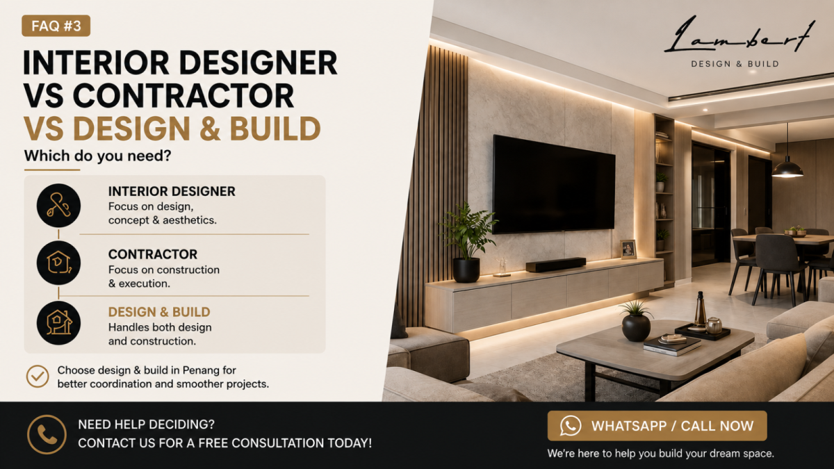 Interior Designer vs Contractor vs Design & Build: Which Do You Need?
