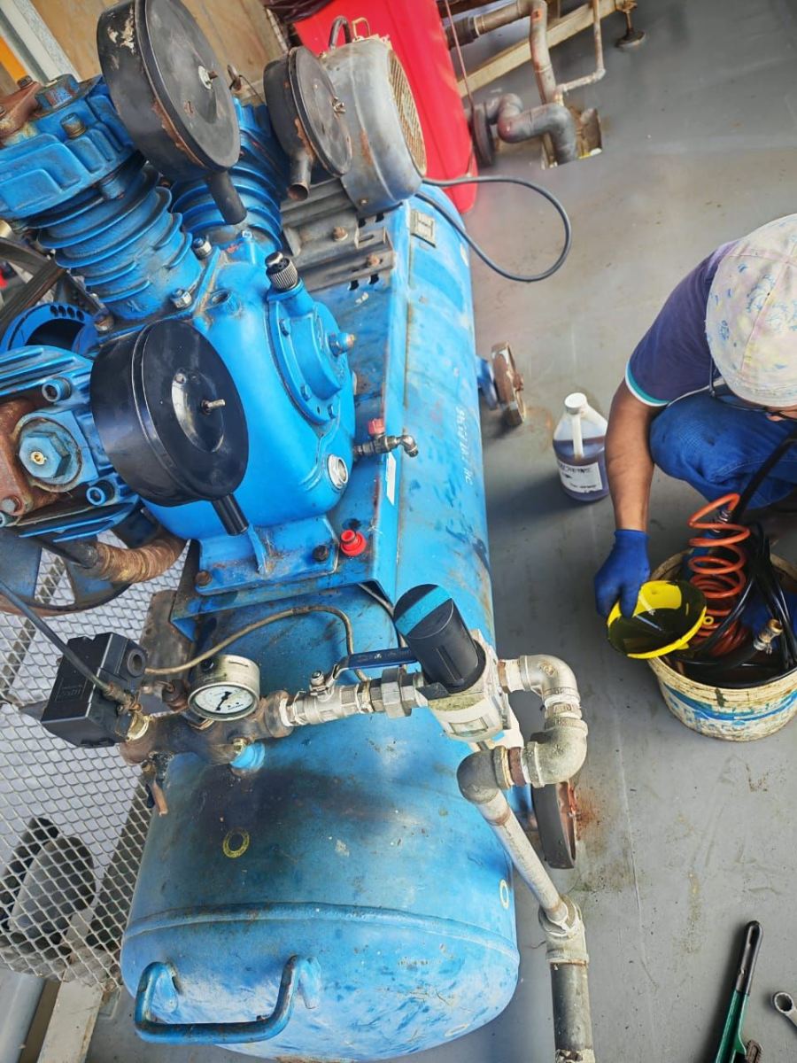 To Repair & Service 1 unit Piston Air Compressor 