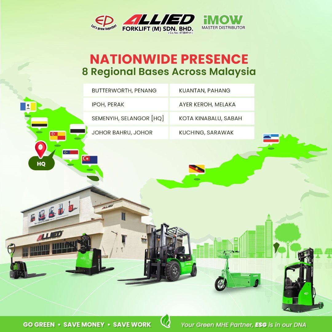 Allied Forklift Nationwide Coverage: Ready to Provide Excellent One-Stop Material Handling Equipment Solution
