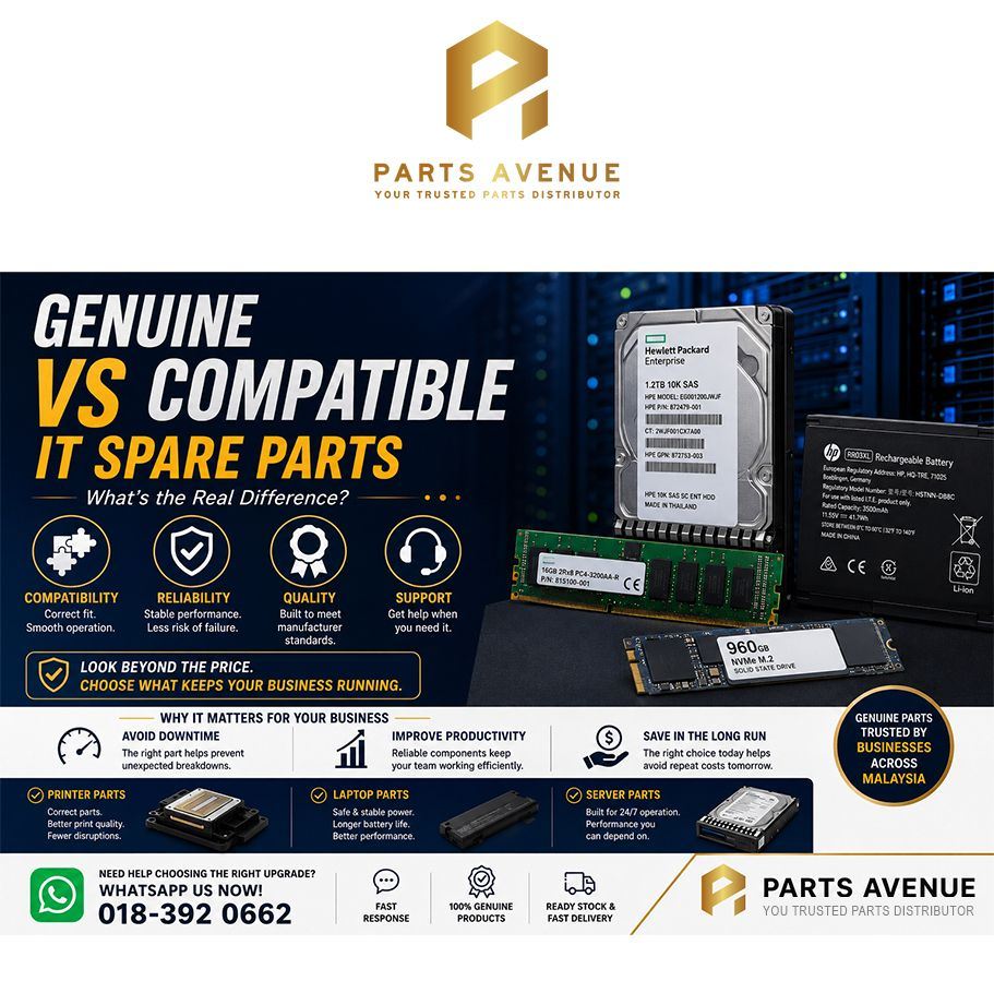 Genuine vs Compatible IT Spare Parts   What's the Real Difference?