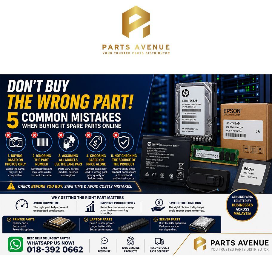 5 Common Mistakes People Make When Buying IT Spare Parts Online
