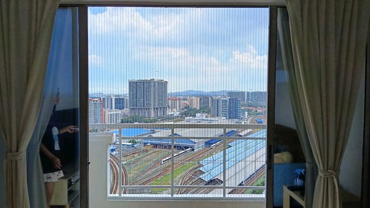 Invisible cable grille done at D Aman Ria