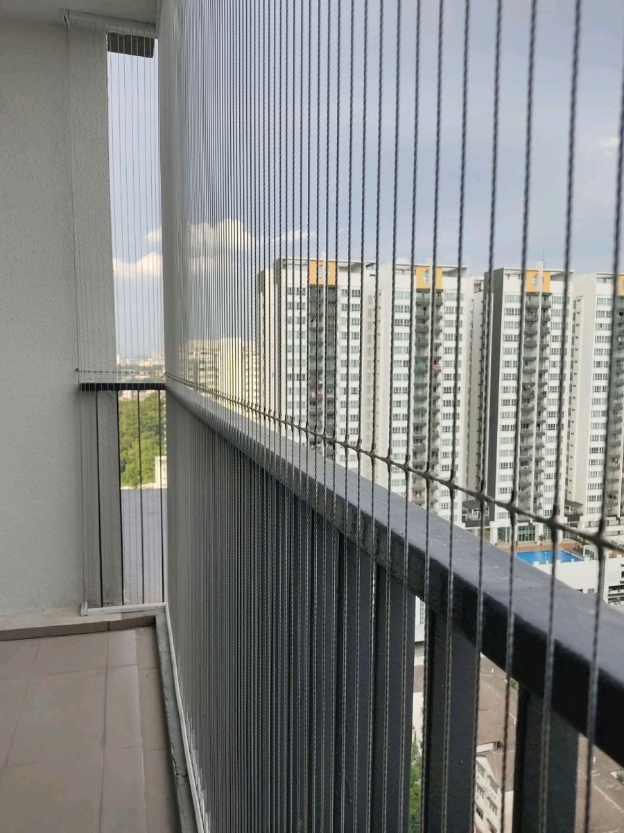 invisible cable grille done at Gembira Residence