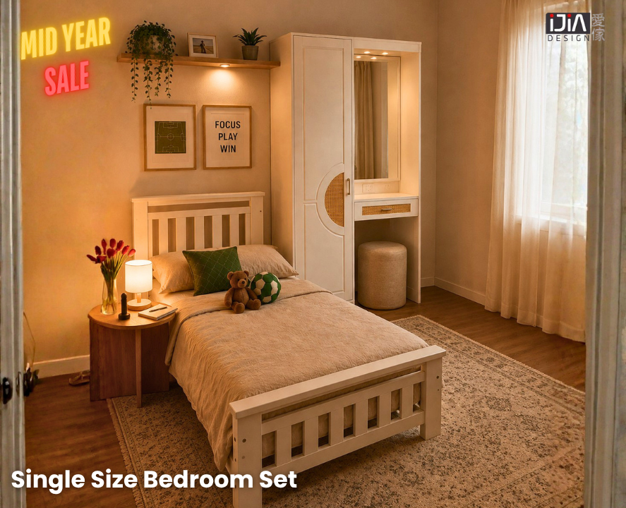  Mid Year Sale   Single Size Bedroom Set 