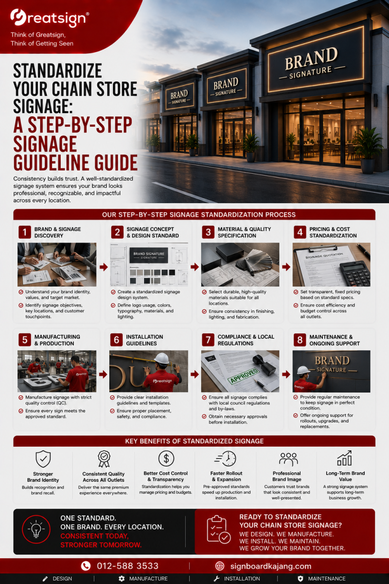 Standardize Your Chain Store Signage: A Step-by-Step Signage Guideline Guide