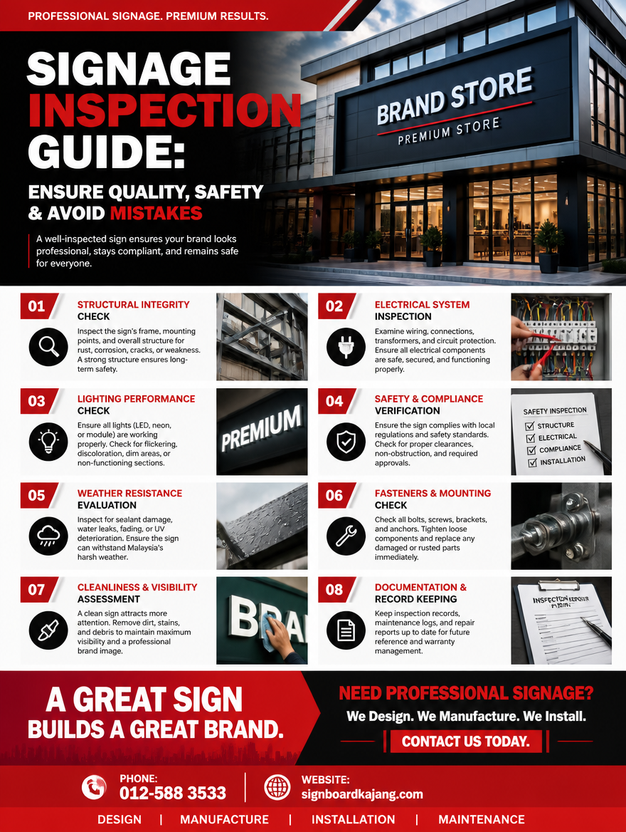 Signage Inspection Guide: Ensure Quality, Safety & Avoid Mistakes