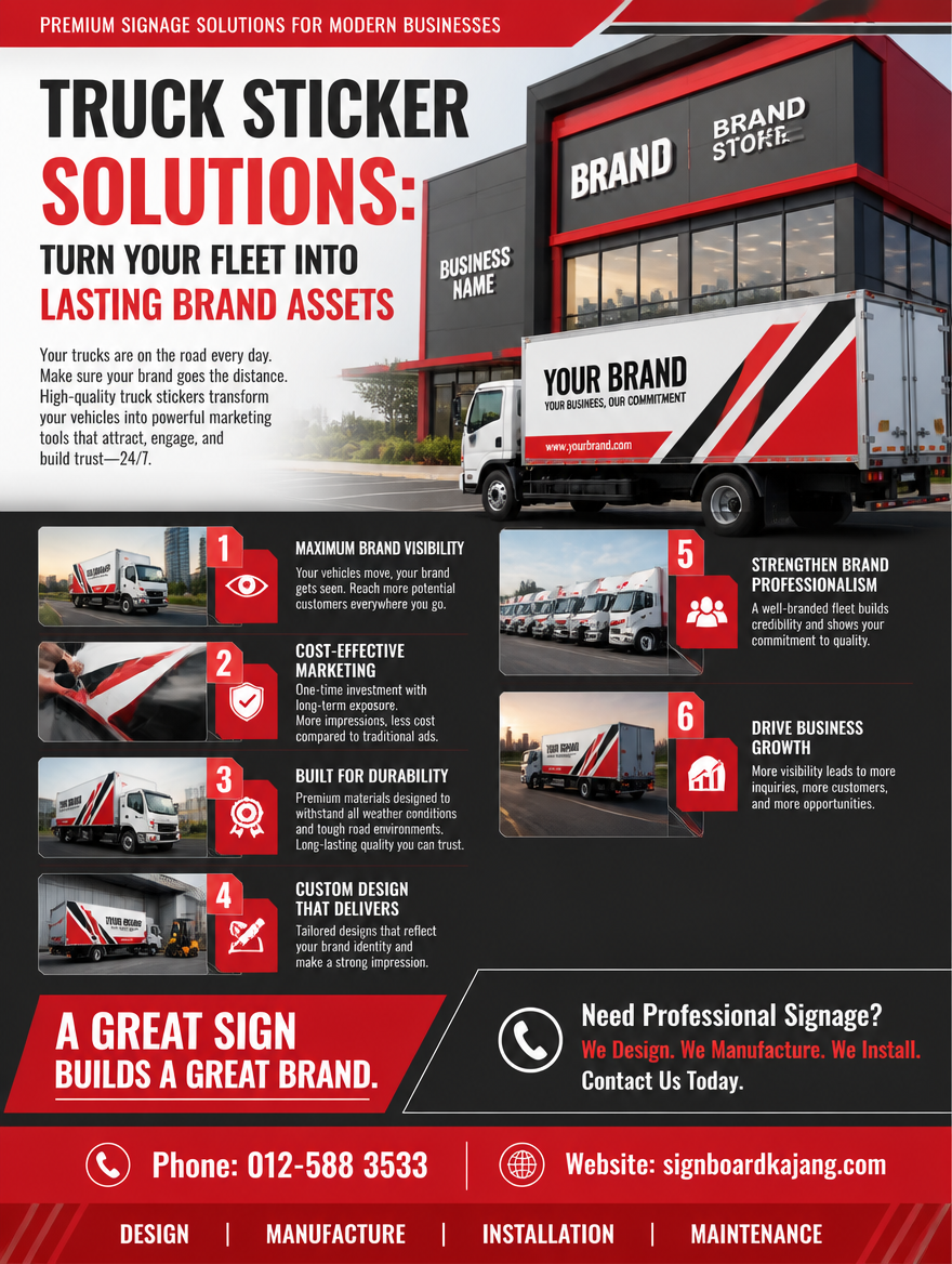 Truck Sticker Solutions: Turn Your Fleet into Lasting Brand Assets
