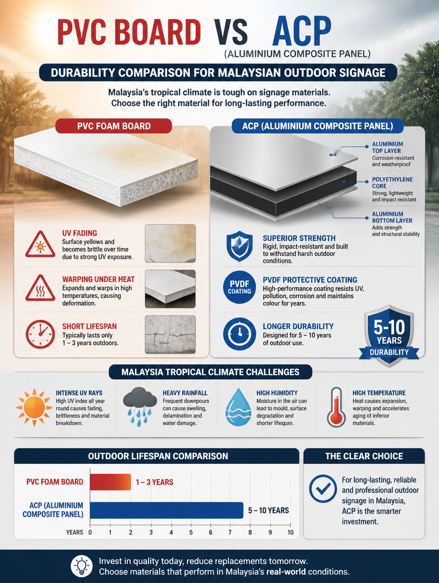 PVC Board vs Aluminium Composite Panel (ACP): Which Material Is More Durable?