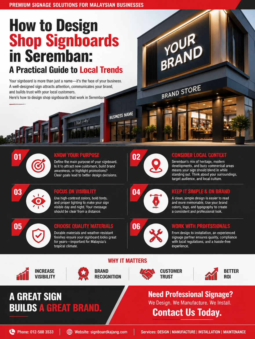How to Design Shop Signboards in Seremban: A Practical Guide to Local Trends