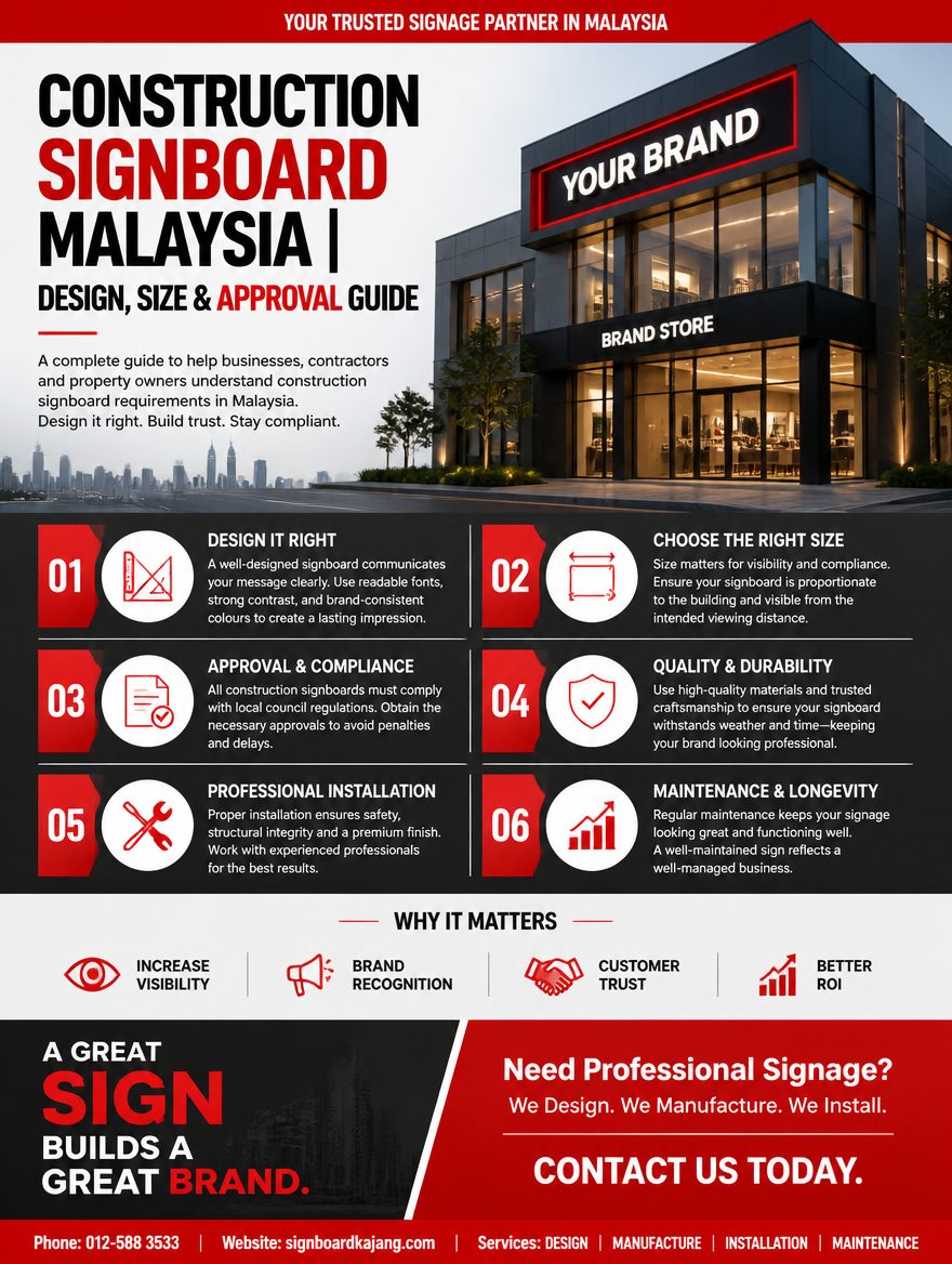 Construction Signboard Malaysia | Design, Size & Approval Guide