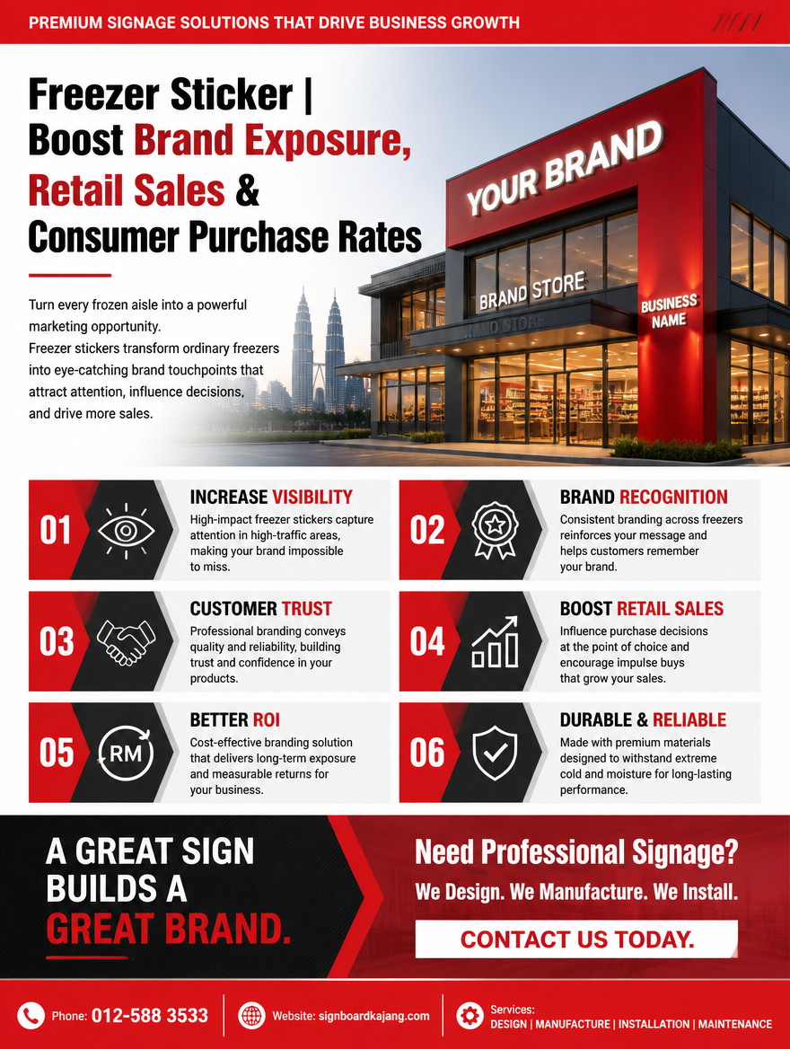Freezer Sticker��Boost Brand Exposure, Retail Sales & Consumer Purchase Rates