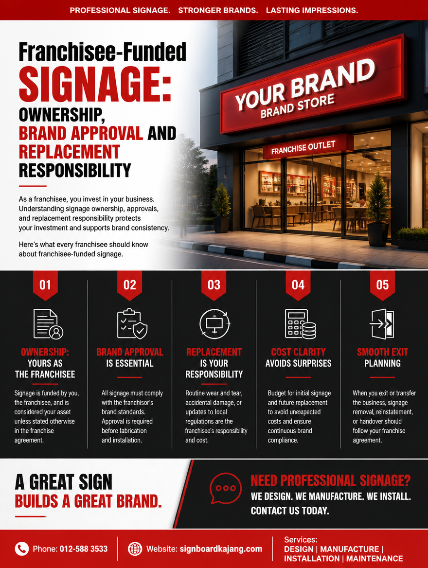 Franchisee-Funded Signage: Ownership, Brand Approval and Replacement Responsibility
