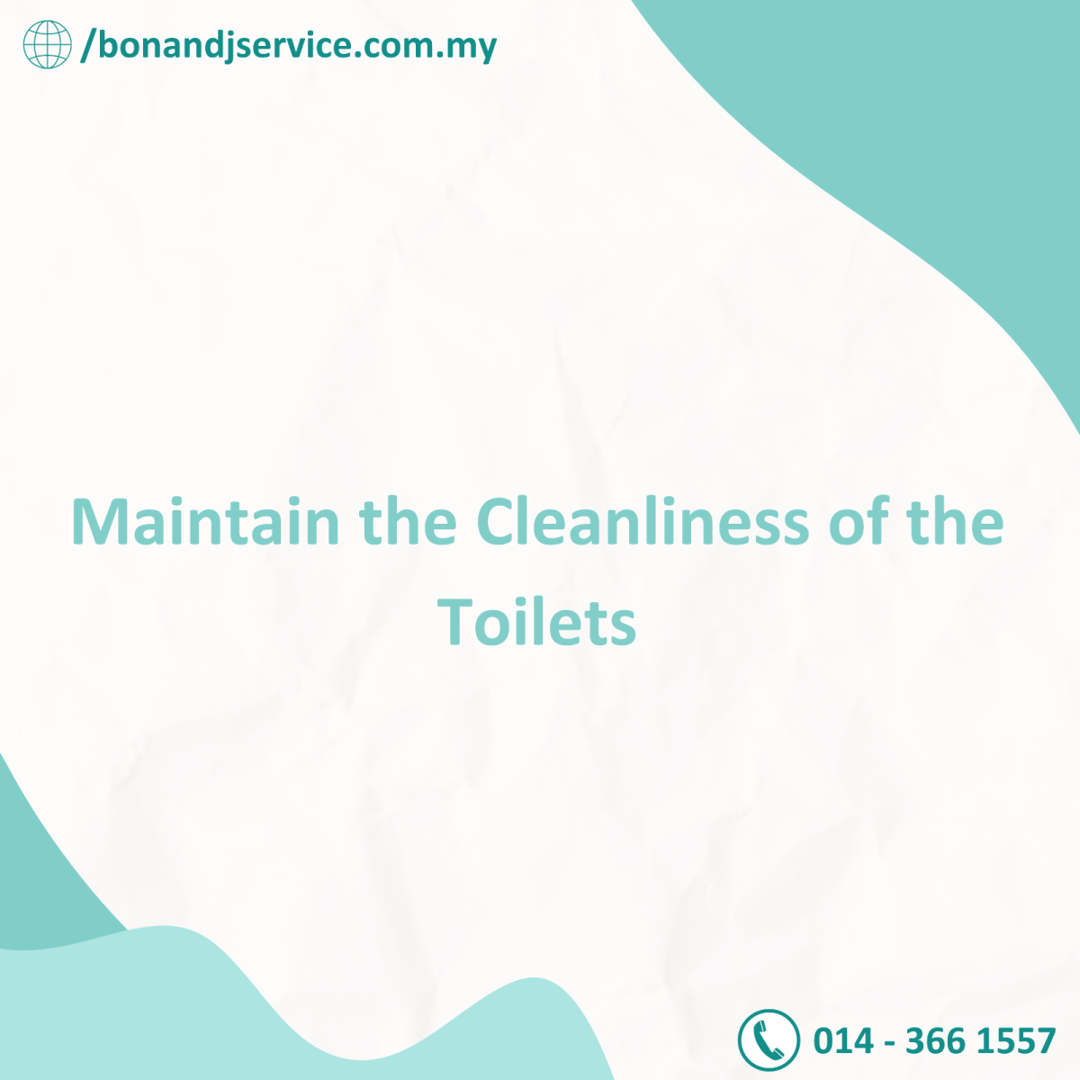 Maintain the cleanliness of the Toilets 