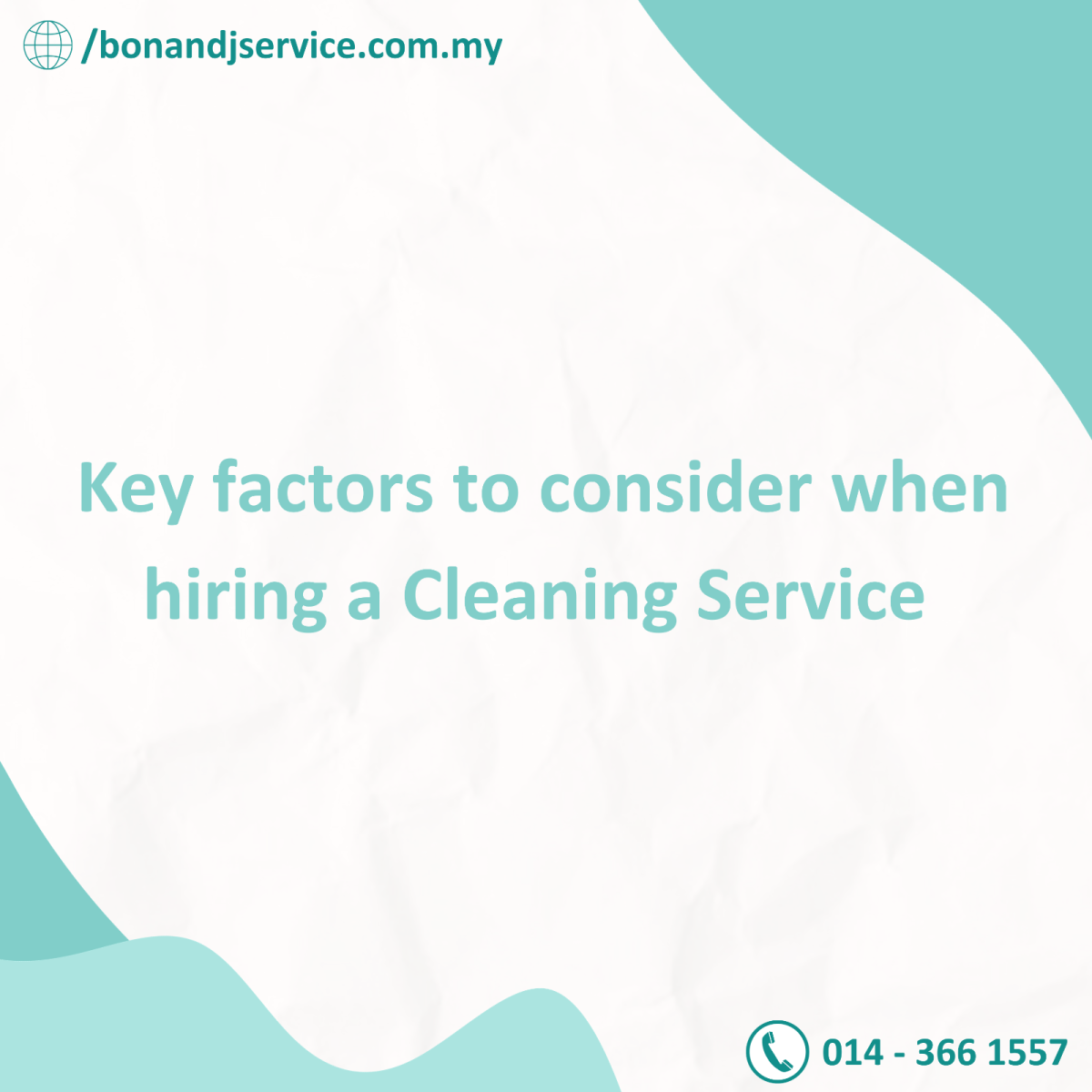 Key factors to consider when hiring a Cleaning Service 