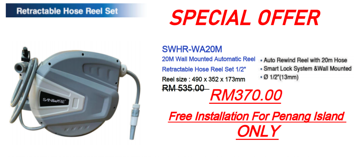RETRACABLE HOSE REEL SET IS ON PROMO - Northern Hardware Sdn. Bhd. - Penang  :: Malaysia NEWPAGES