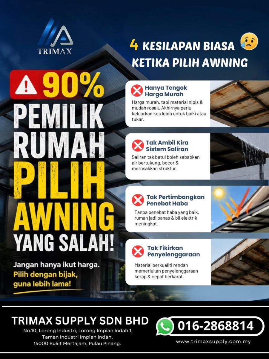 90% Pemilik Rumah Pilih Awning yang Salah!