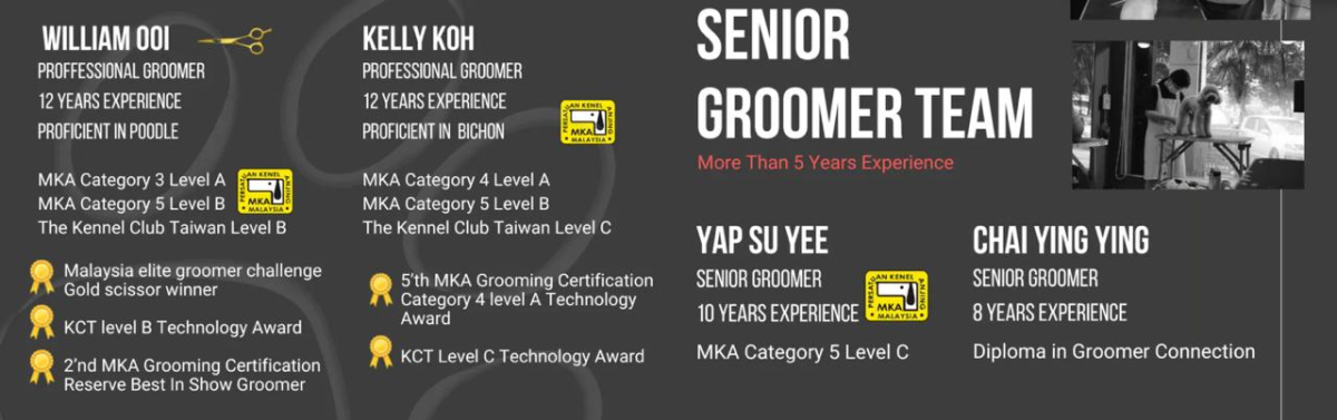 Pasukan Groomer Bertauliah & Pemenang Anugerah di Kepong