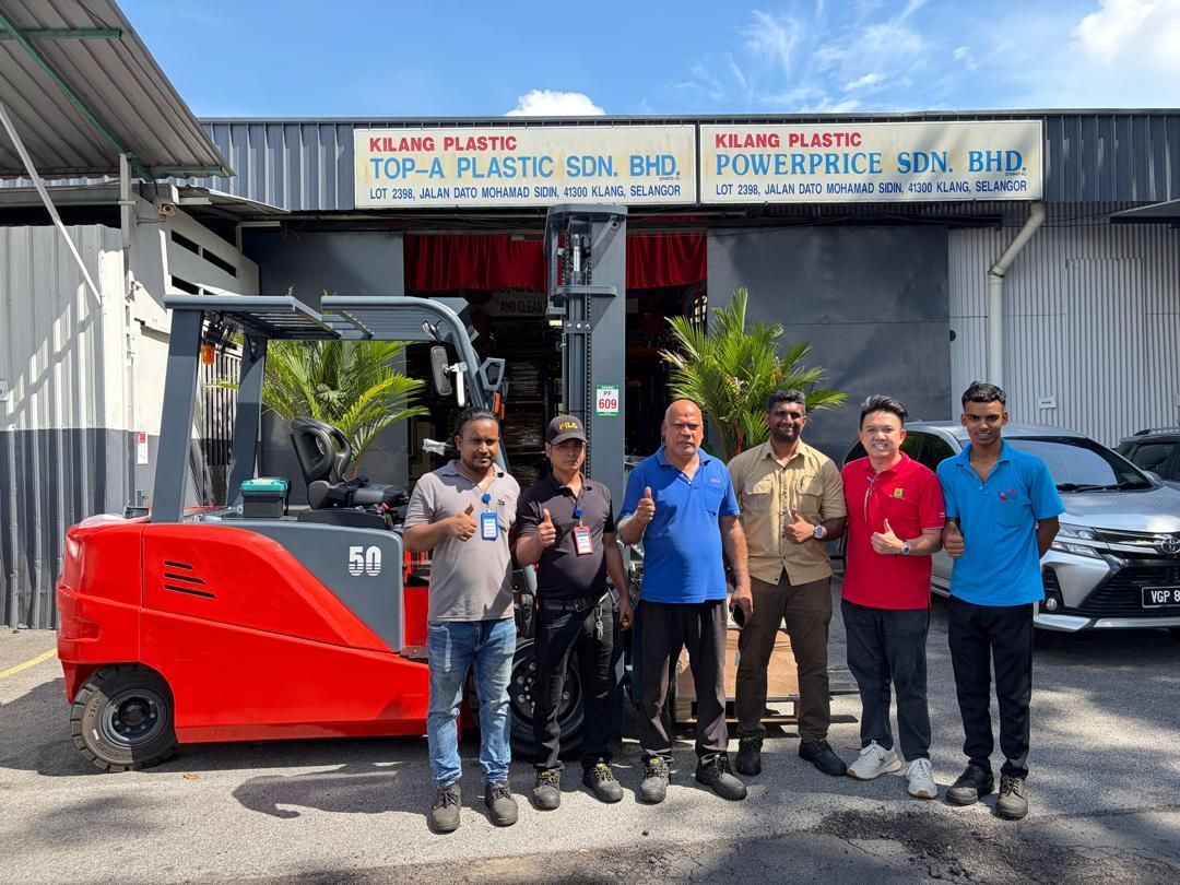 THANK YOU CUSTOMER SUPPORT ONE UNIT MIMA MK50 - COUNTERBALANCE LITHIUM FORKLIFT 