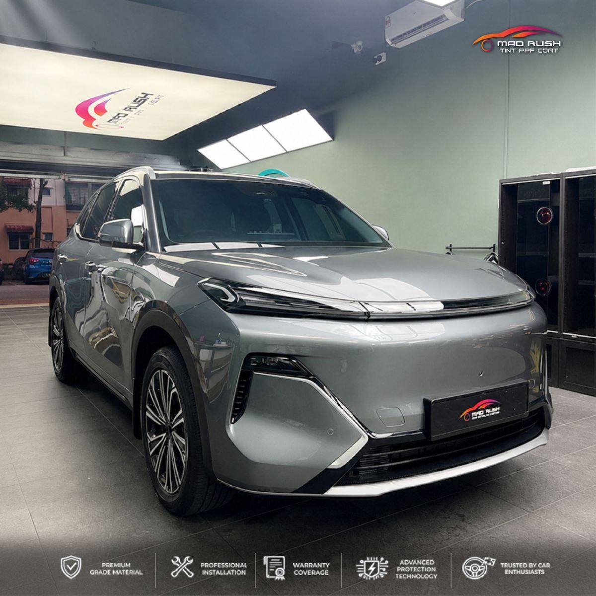 Proton e.MAS 7 PHEV Full Body PPF, 9H Ceramic Coating & Window Tint in Shah Alam Glenmarie