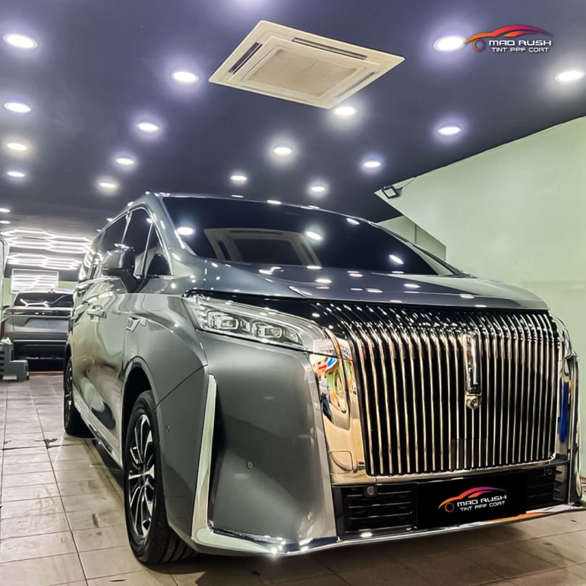 GWM WEY G9 Full Front PPF, 9H Ceramic Coating & 6 Layer Sputter Window Tint in Salak Selatan