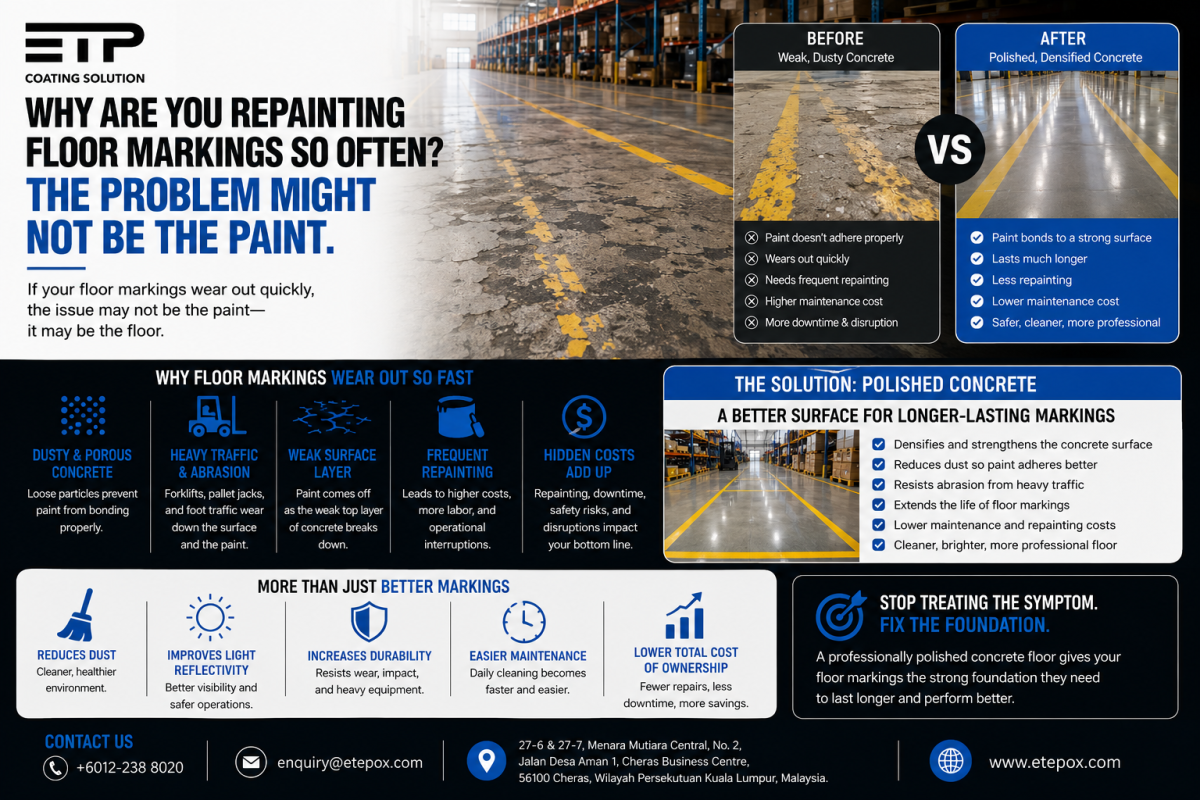 Why Are You Repainting Floor Markings So Often? The Problem Might Not Be the Paint