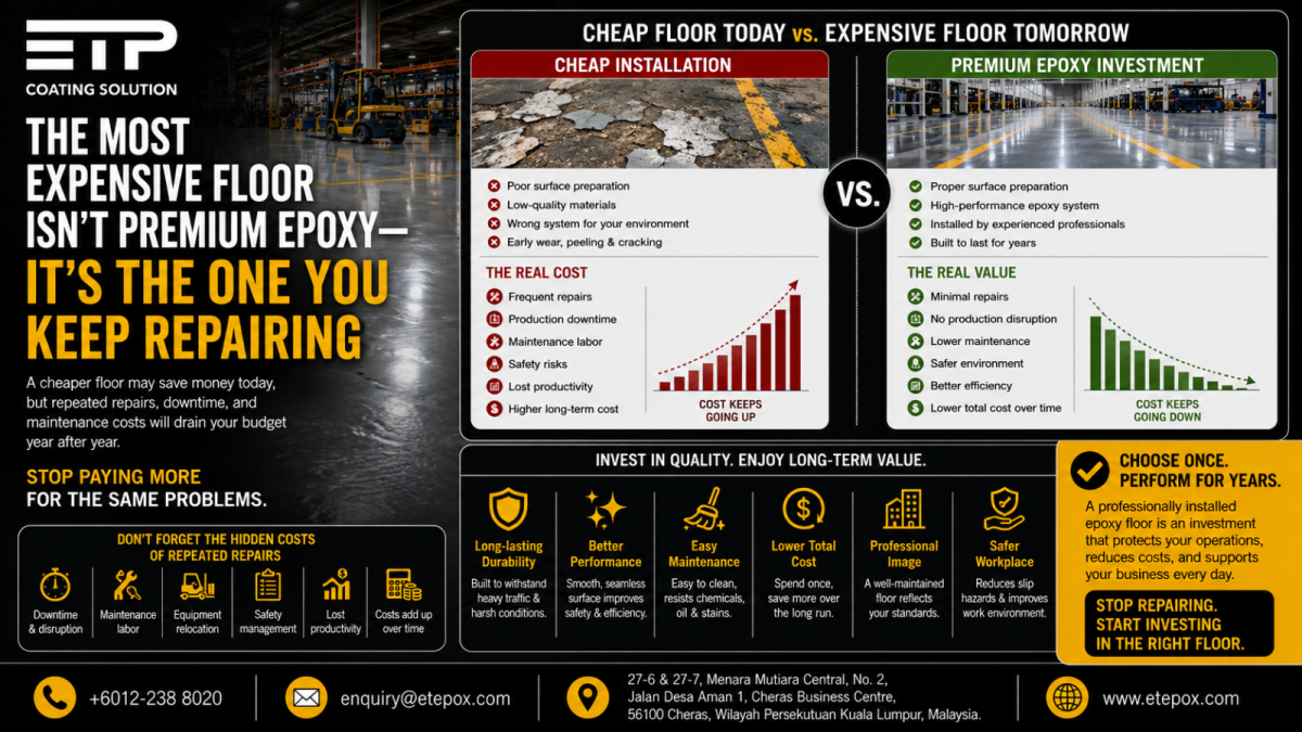 The Most Expensive Floor Isn't Premium Epoxy��It's the One You Keep Repairing