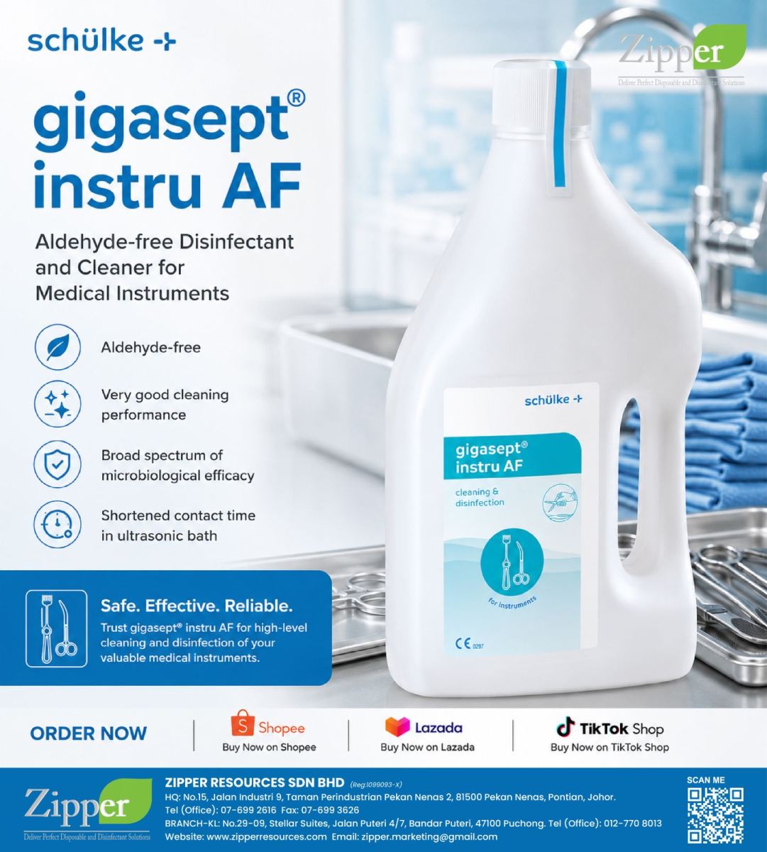 gigasept � instru AF   Reliable Cleaning & Disinfection for Medical Instruments