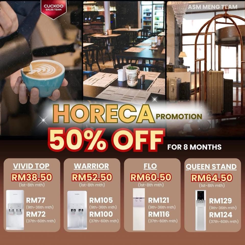 Hotel Restaurant & Cafe Enjoy Water Purifiers 50% Off For 1st 8 Months