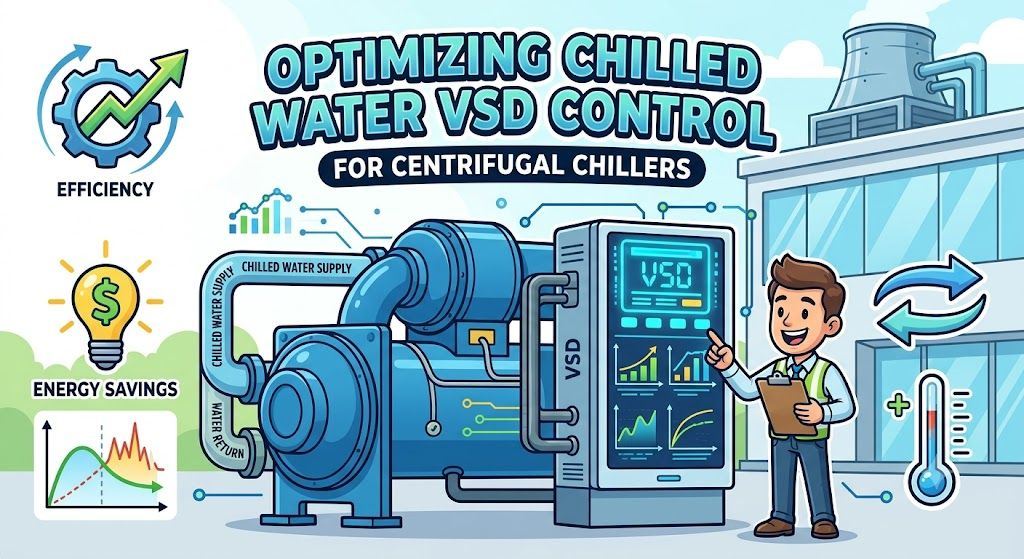 Optimizing Chilled Water Variable Speed Drive Control for Centrifugal Chillers