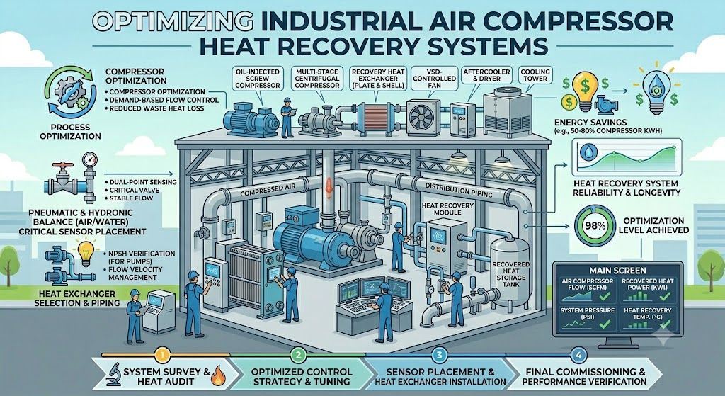 Optimizing Industrial Air Compressor Heat Recovery Systems