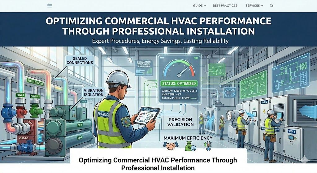 Optimizing Commercial HVAC Performance Through Professional Installation
