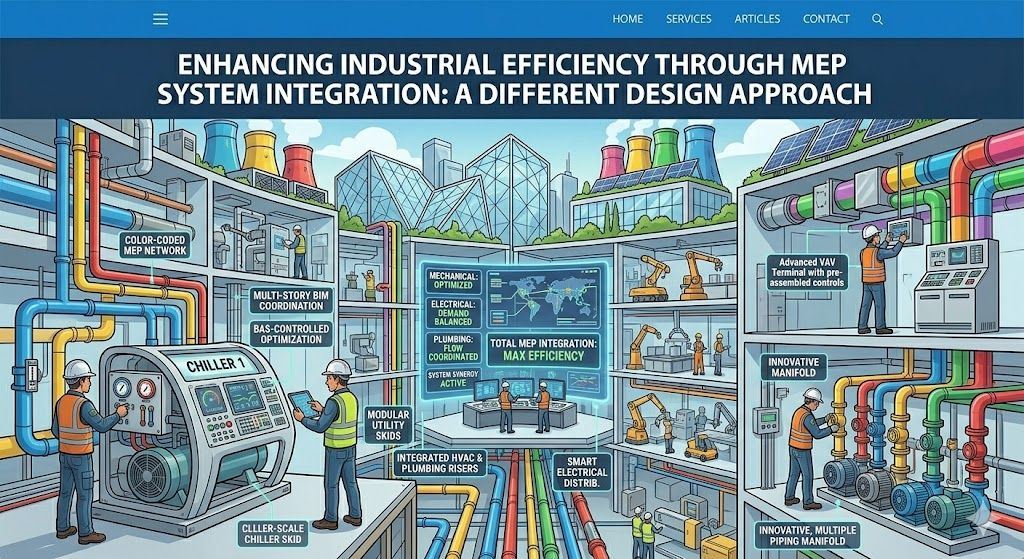 Enhancing Industrial Efficiency Through MEP System Integration