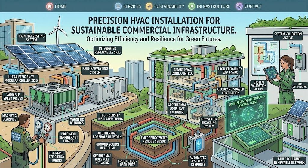 Precision HVAC Installation for Sustainable Commercial Infrastructure