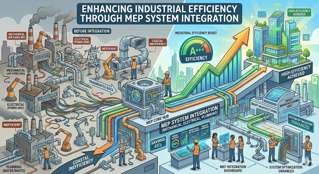 Enhancing Industrial Efficiency Through MEP System Integration