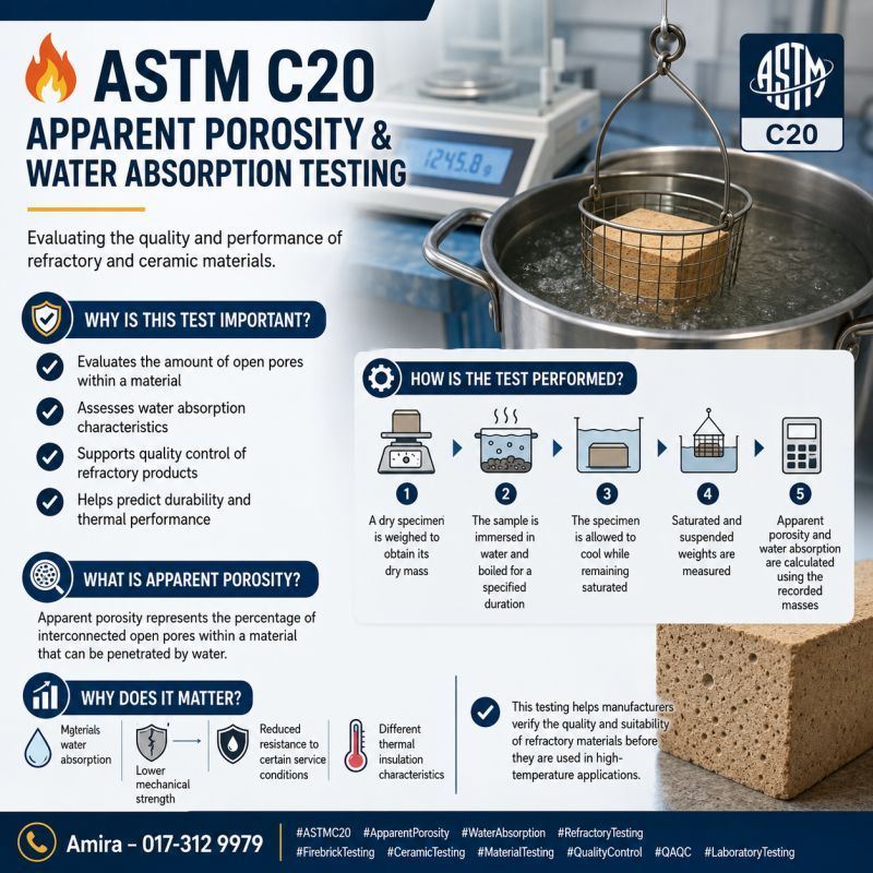  ASTM C20   Apparent Porosity & Water Absorption Testing
