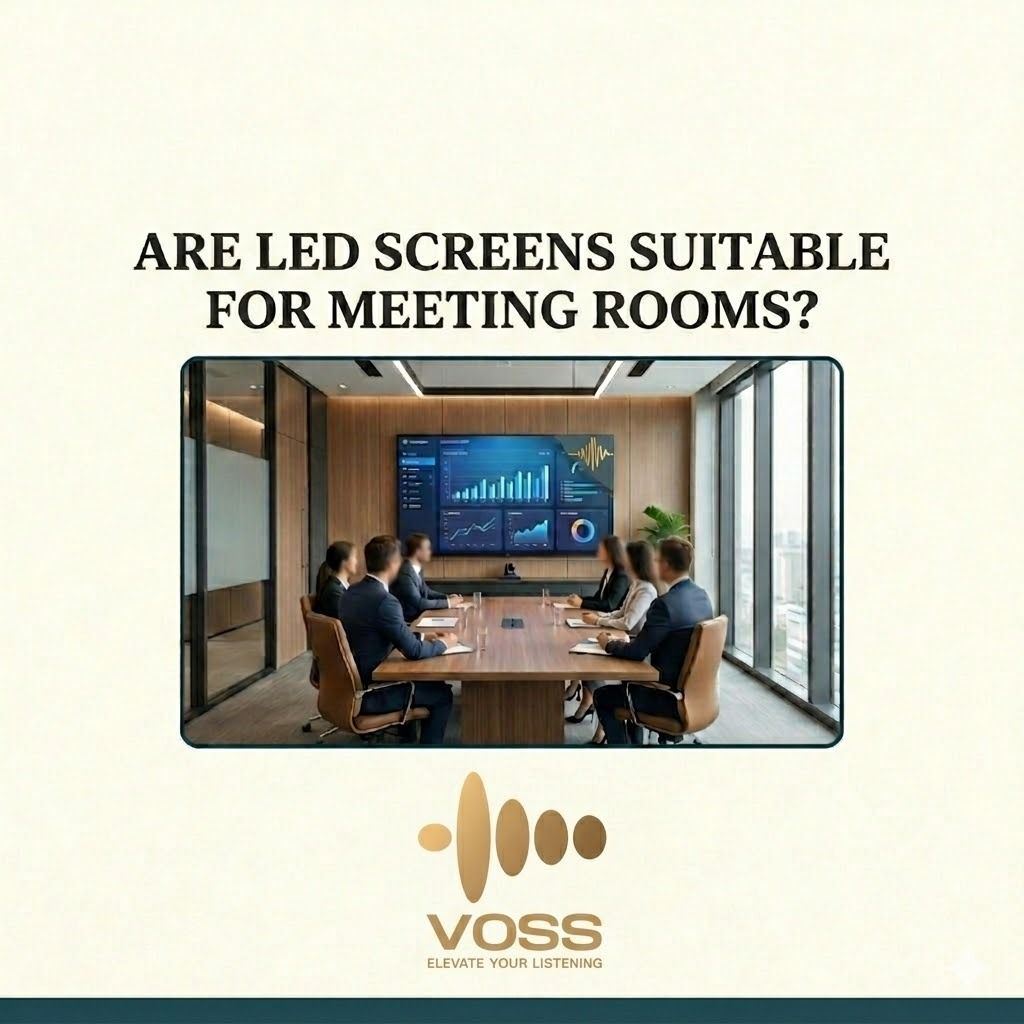 Are LED screens suitable for meeting rooms?