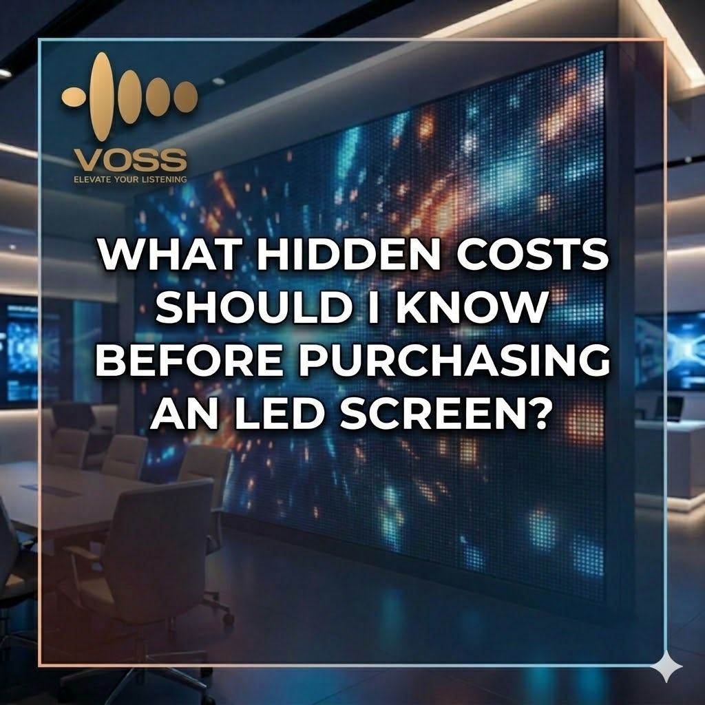 What hidden costs should I know before purchasing an LED screen?