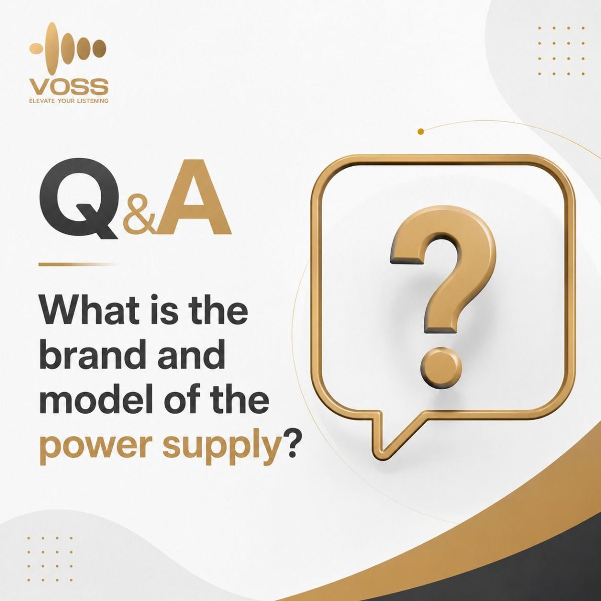 What is the brand and model of the power supply?