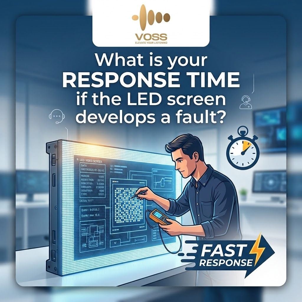 What is your response time if the LED screen develops a fault?