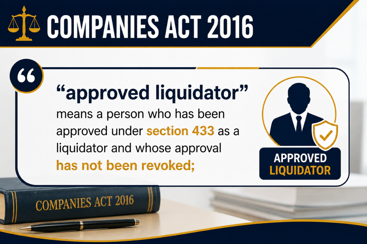 COMPANIES ACT 2016 (Act 777) � �- Approved Liquidator ��2016 �깫˾���� ����׼��������