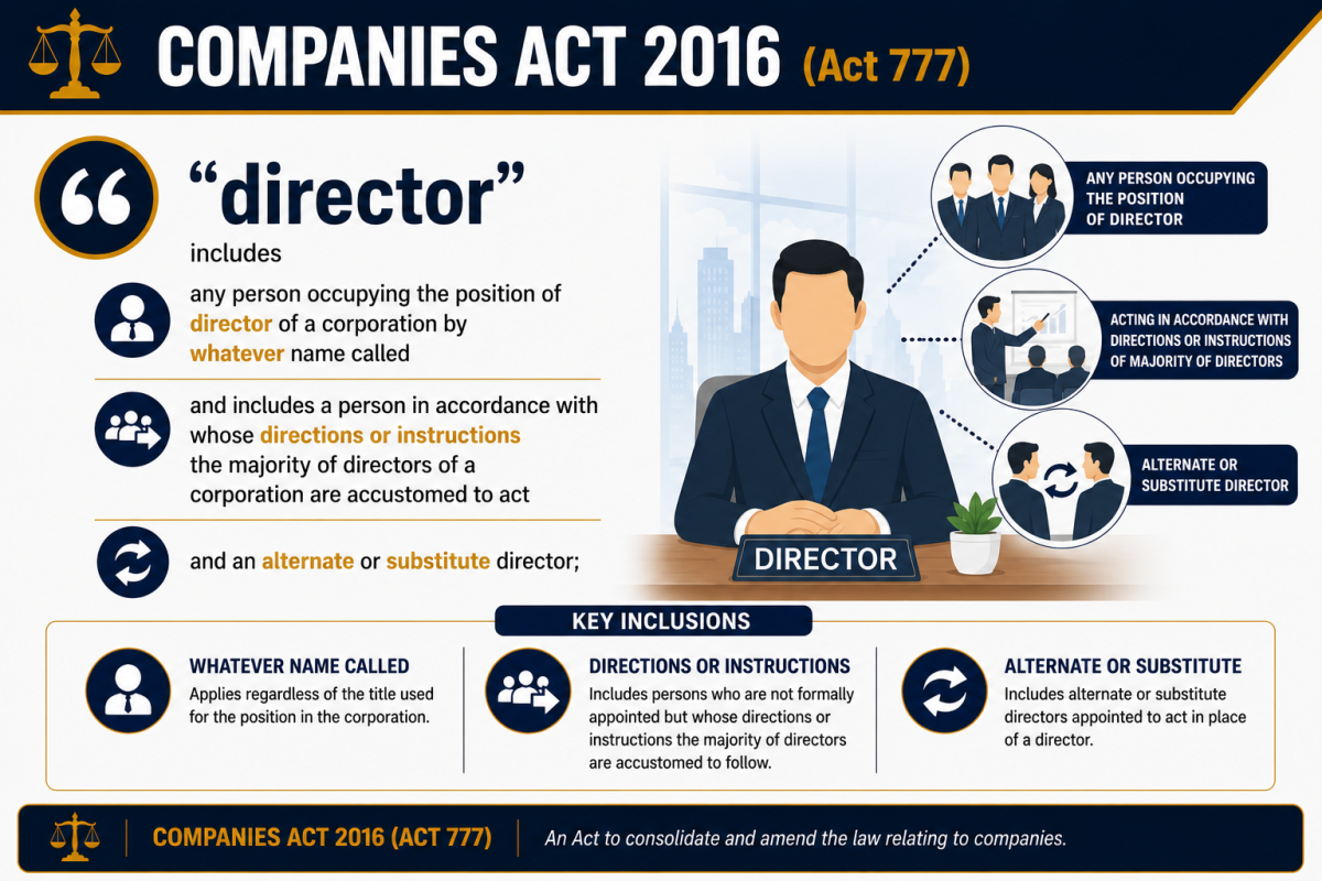 COMPANIES ACT 2016 - director ��2016 �깫˾��������